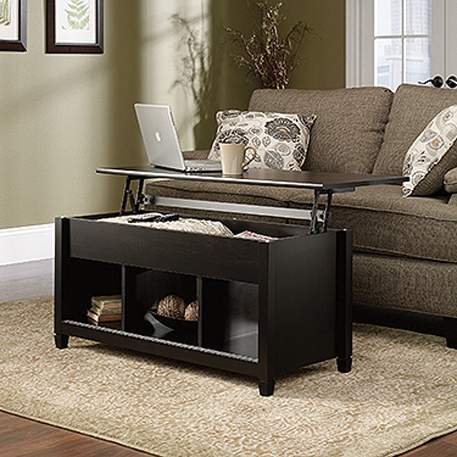 Edge Water Lift Top Coffee Table Estate Black D