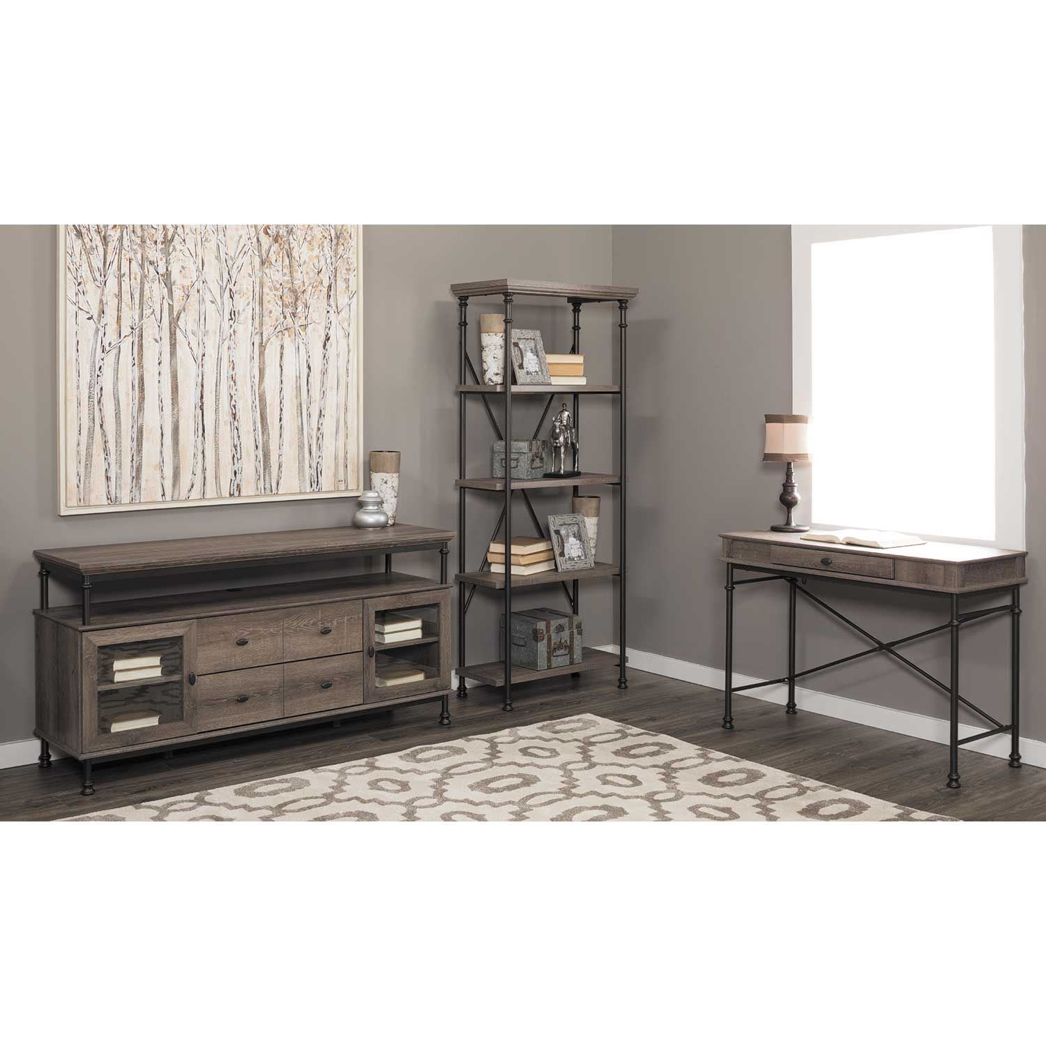 Canal Street Console Desk 419231 Sauder Woodworking AFW