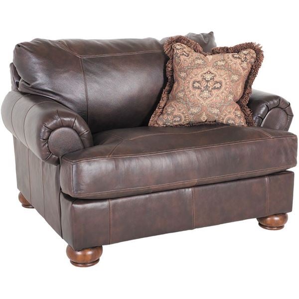 Ashley furniture leather online chair