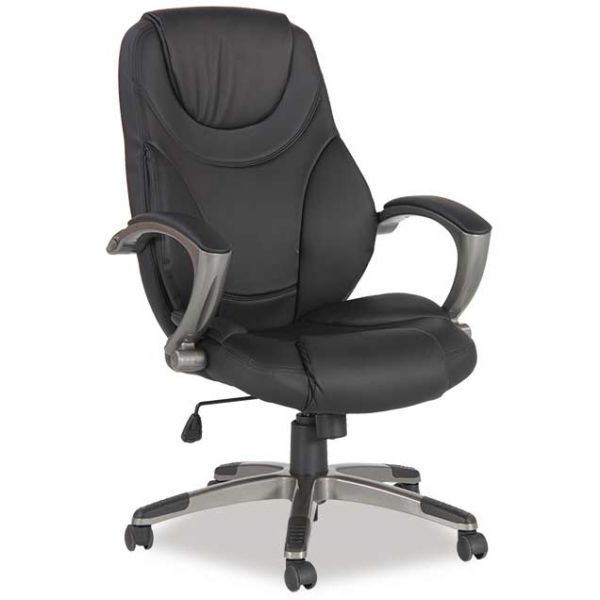 Black Luxhide Executive Chair OTG 2787B Offices To Go OTG2787 PU30