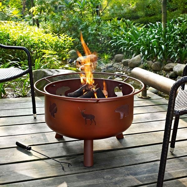 Durango Wildlife Firepit In Clay D Co9008a Cl Crosley