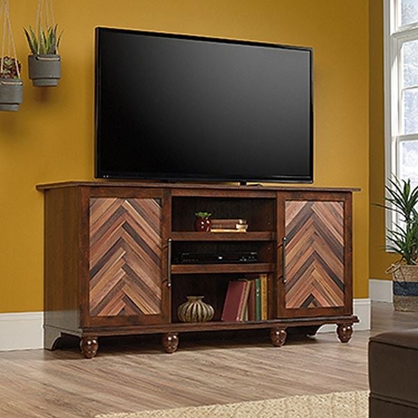 Viabella Entertainment Credenza Curado Cherry D 420759 Sauder