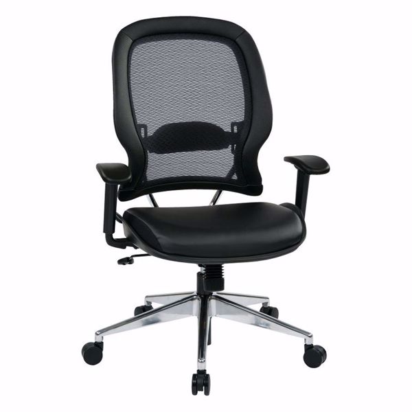 Leather Office Chair - Black - Space Seating by Office Star Products