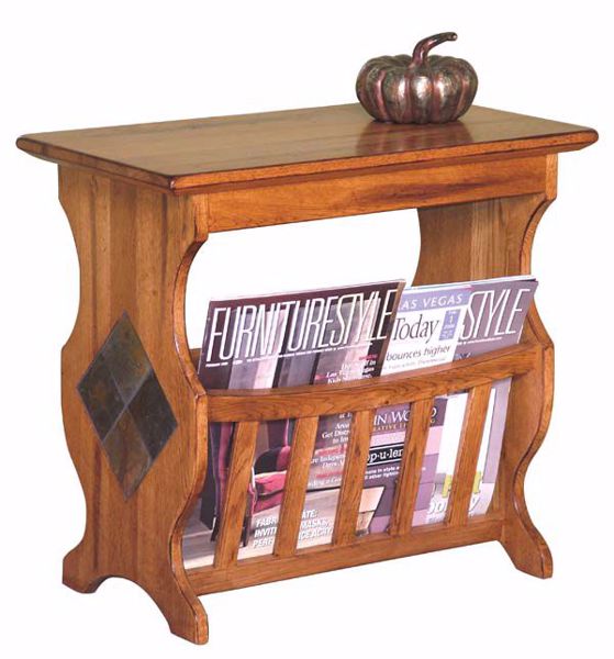 Floor Magazine Rack - Amish Crafted Furniture