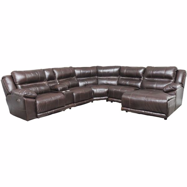 Power recliner sectional with deals adjustable headrest and lumbar