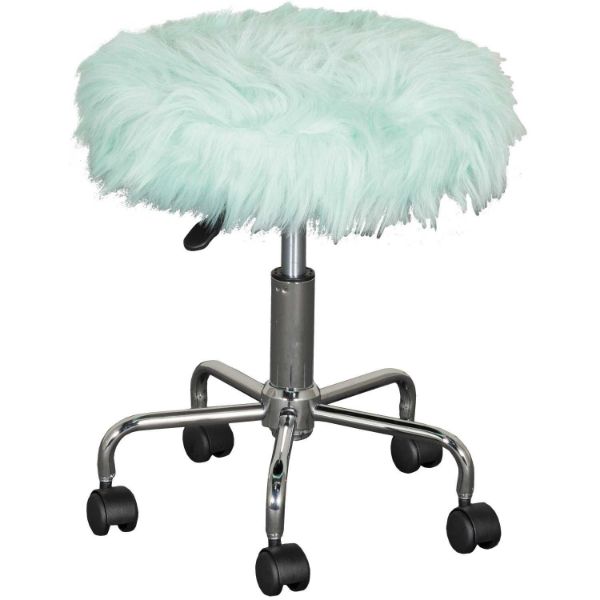 Blue fluffy best sale desk chair