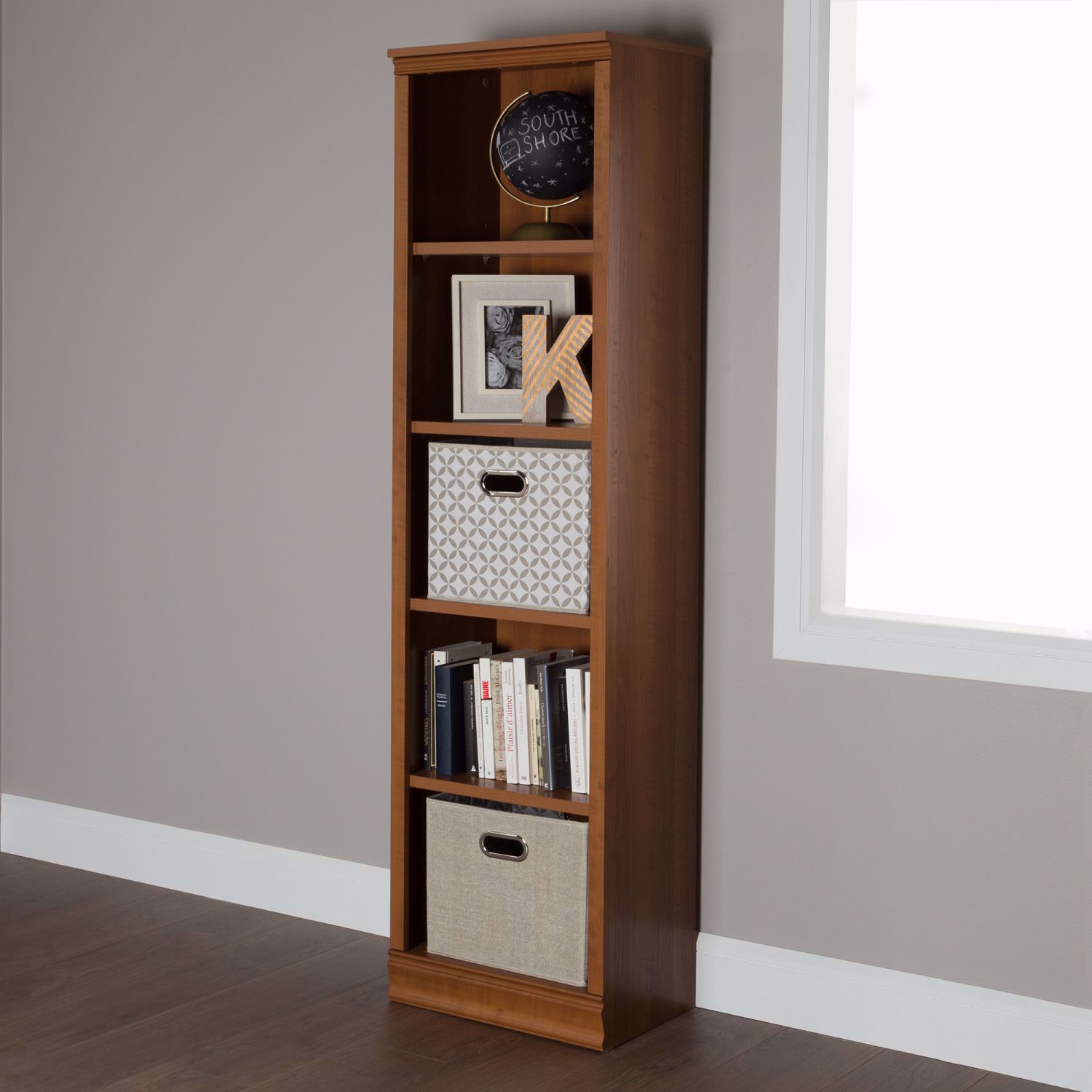 5Shelf Narrow Bookcase * D 10143 Wall Décor