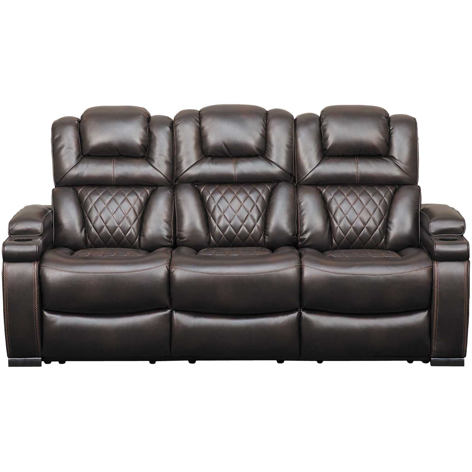 Warnerton chocolate power deals recliner