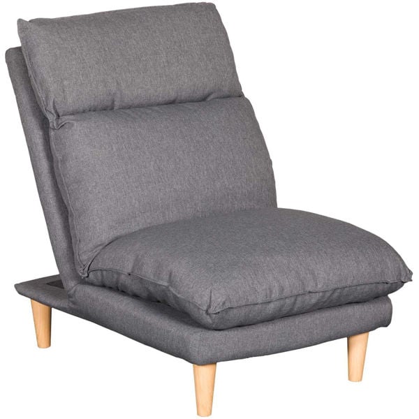 Nuevo Conner Lounge Chair Light Gray Dark Gray Wool