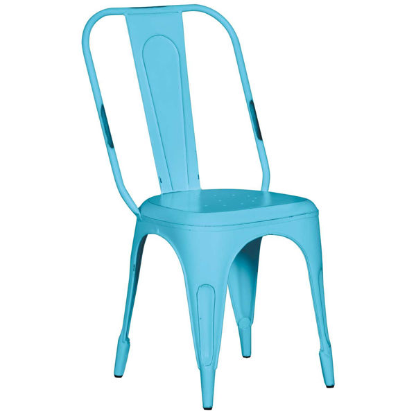 blue retro chair