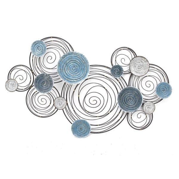 silver circle wall decor