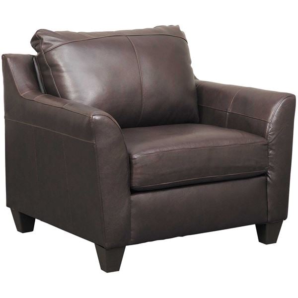 chocolate leather armchair