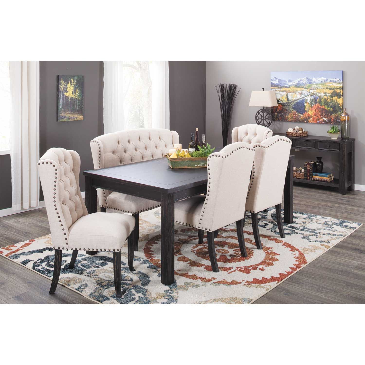 Ivie Large Dining Table | HEC-54212BK-T-4284 | Condor