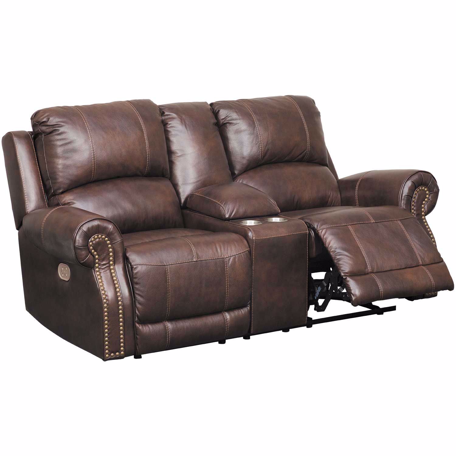 Buncrana Dual Power Leather Recliner