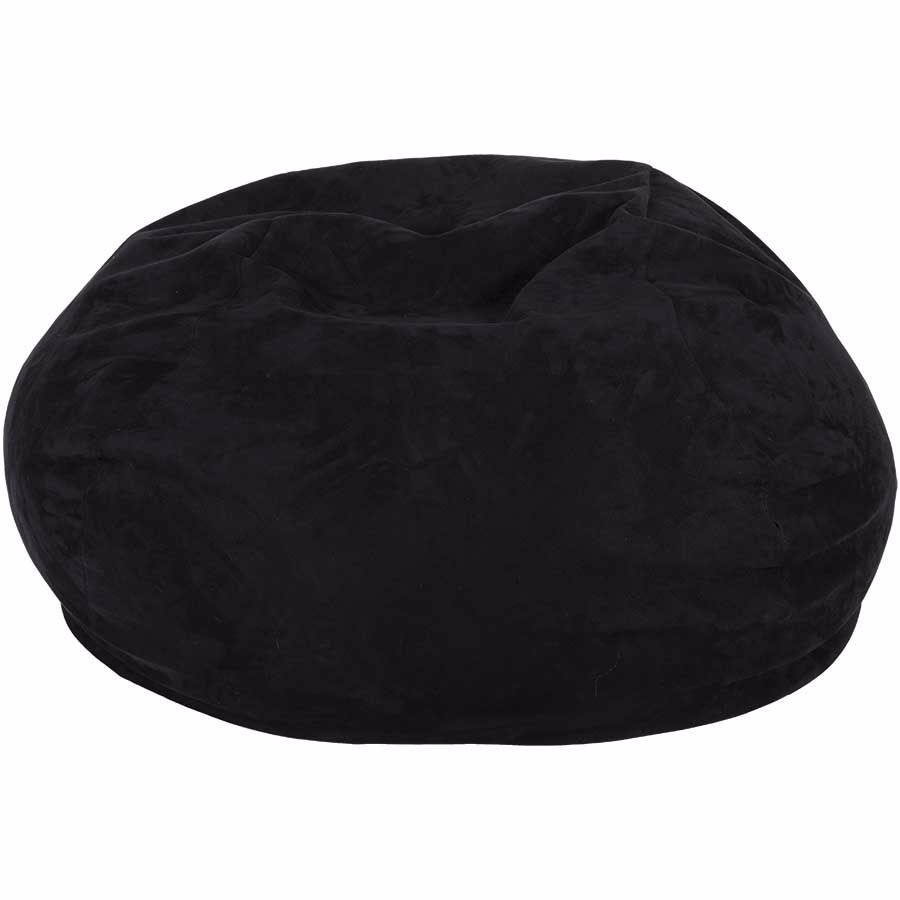Black Memory Foam Lounge Bag