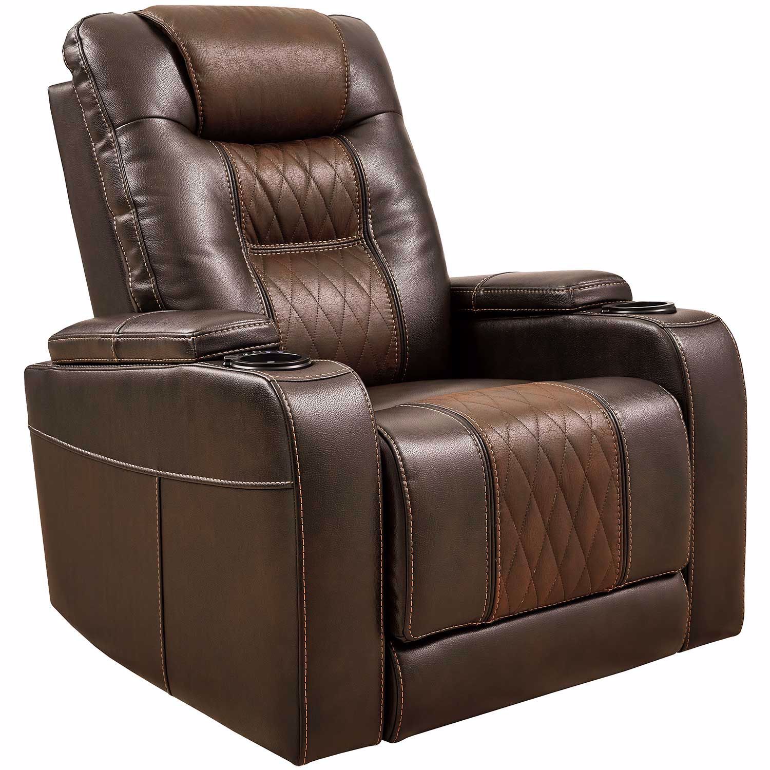 Composer Brown Power Recliner with Adjustable Headrest 2150713 | Ashley