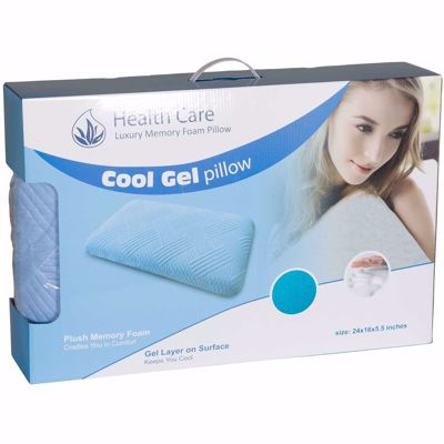 Health Care Cool Square Gel Pillow Queen GEL-DRQ | AFW.com