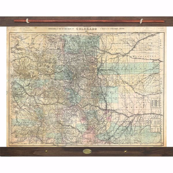 Colorado Topographical Map | 120-COMAP | Wall Décor | AFW.com