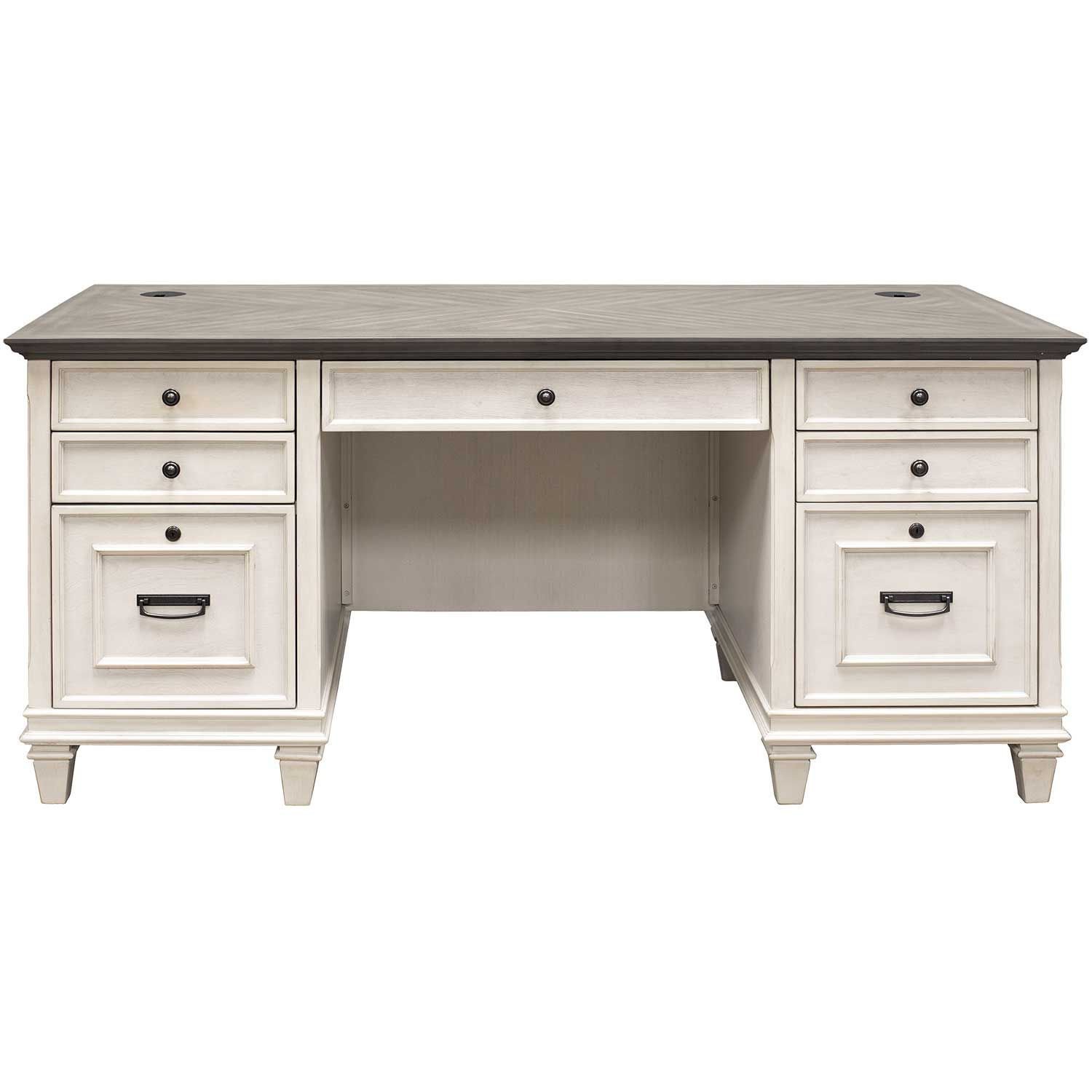 Martin furniture hartford double pedestal deals desk