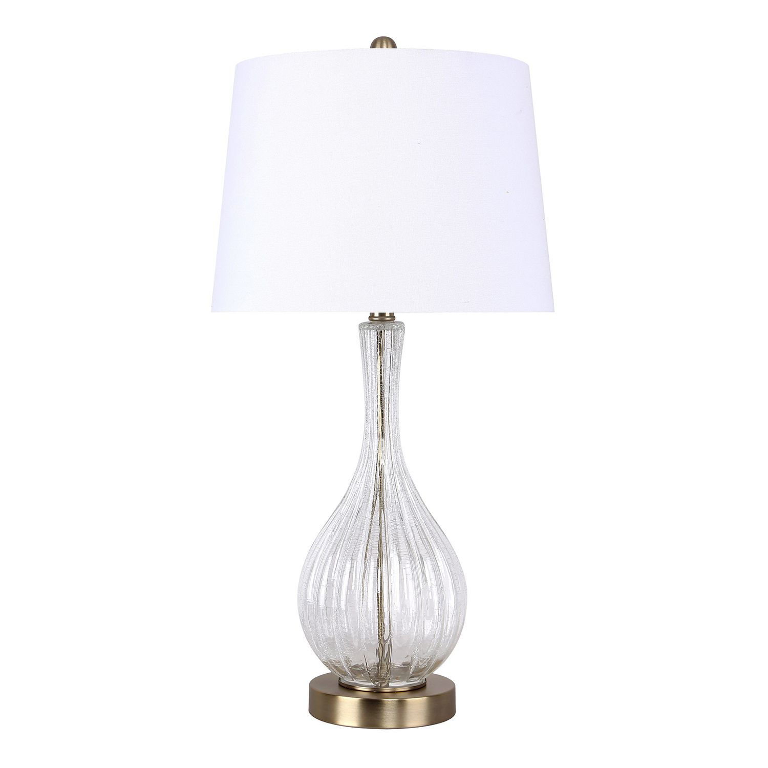 Clear Crackle Glass Table Lamp | AFW.com