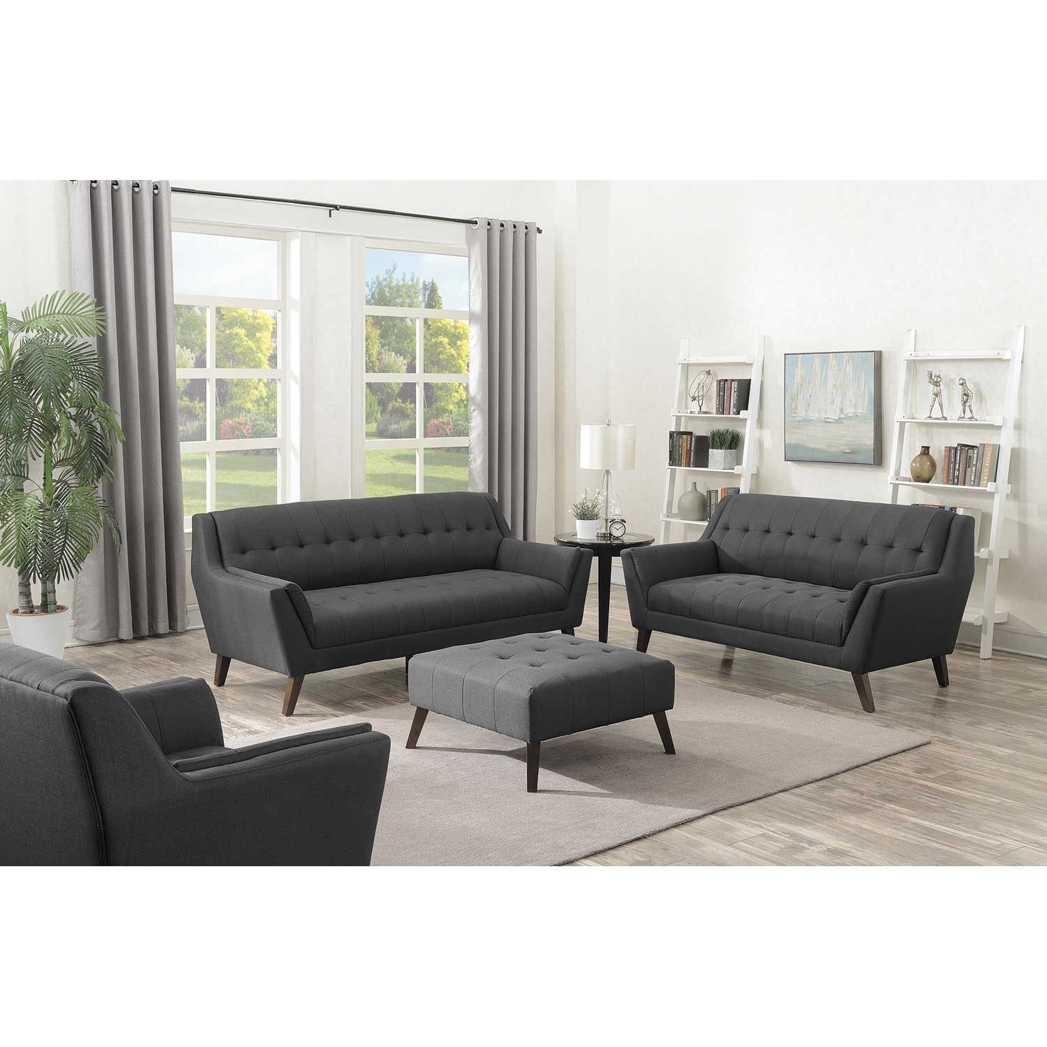 Binetti retro store charcoal sofa