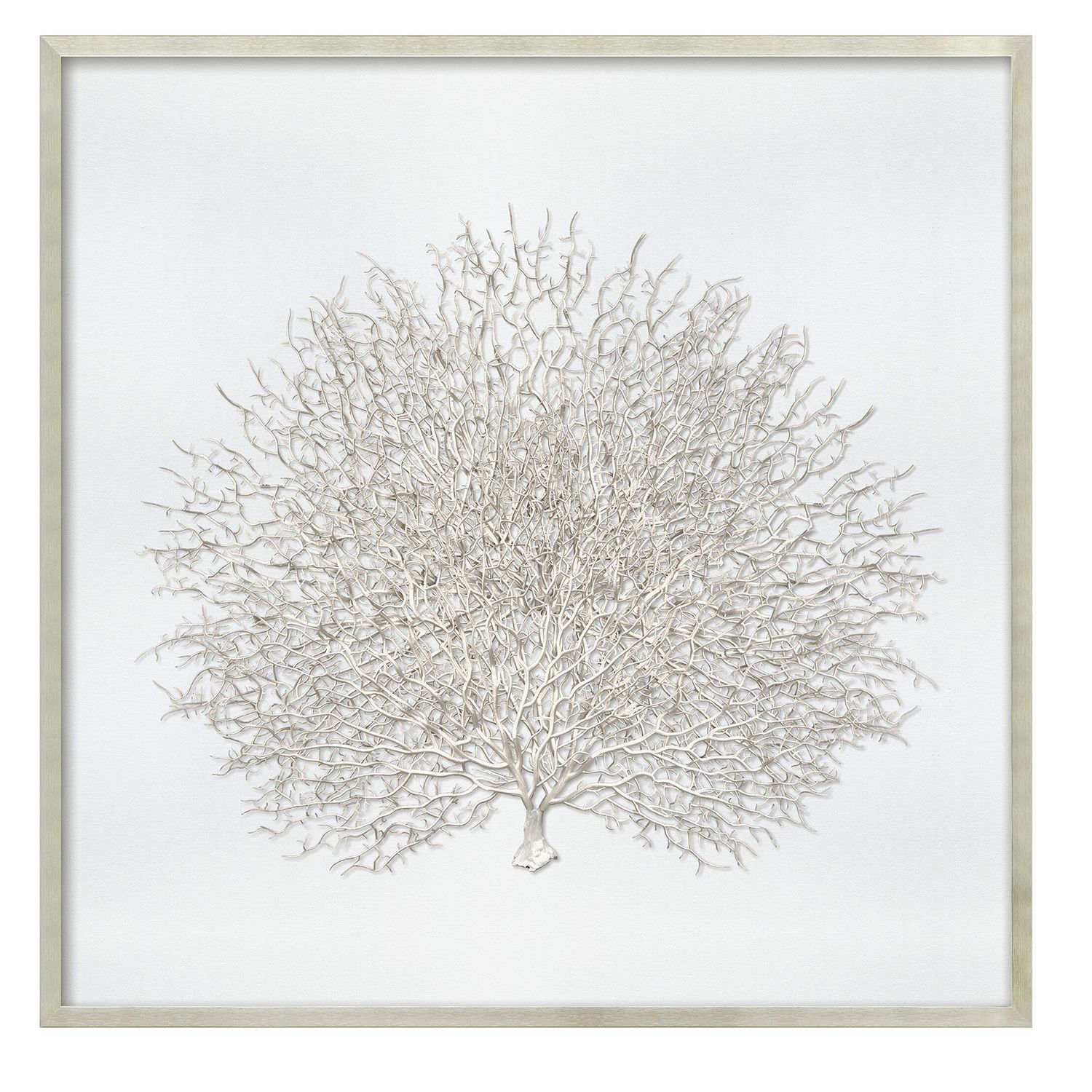 Sea Fan in Silver Frame | 121-S5207 | Wall Décor | AFW.com