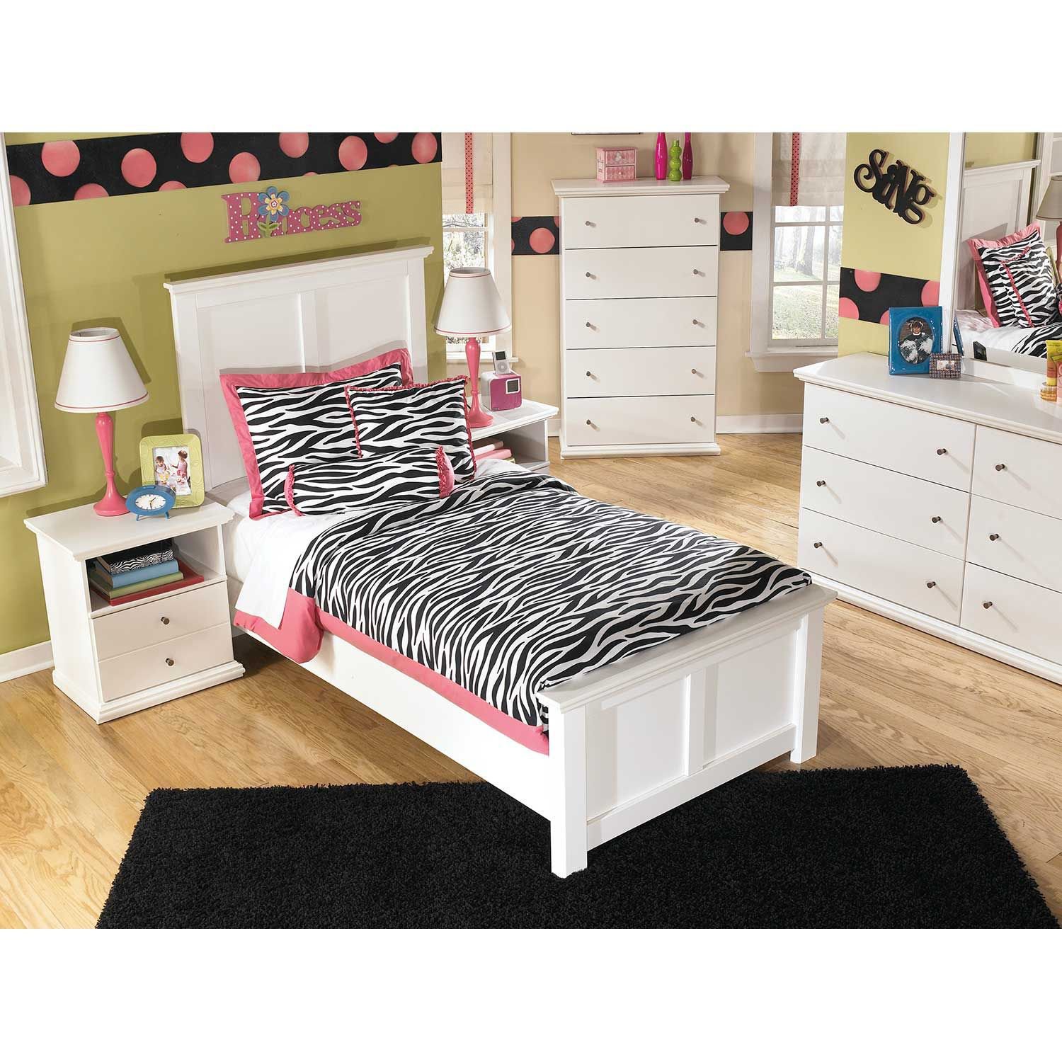 Ashley furniture outlet white twin bed