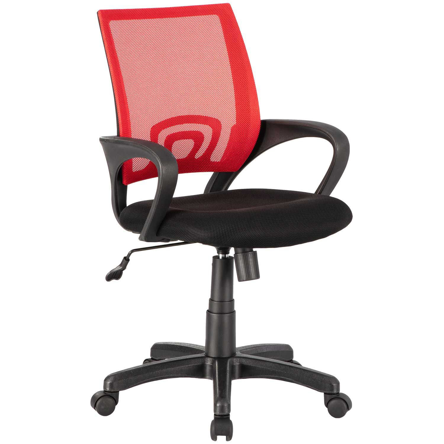 mesh office chair red