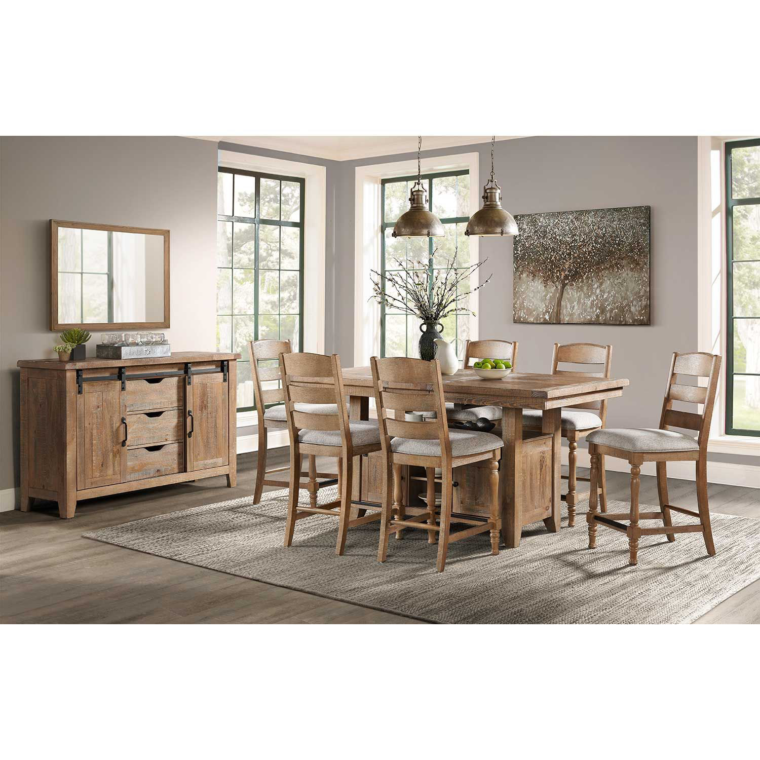 rc willey counter height dining sets