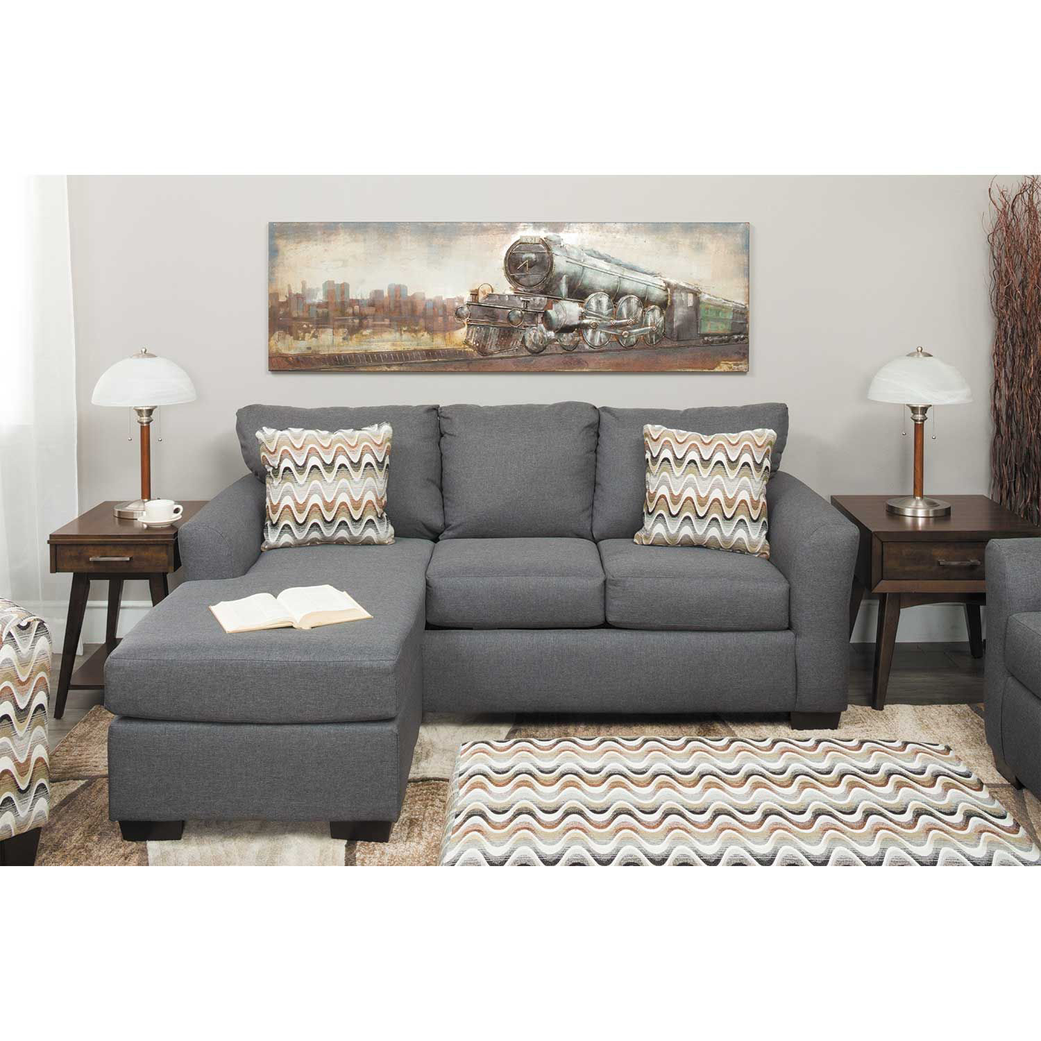 nadler gray sofa chaise