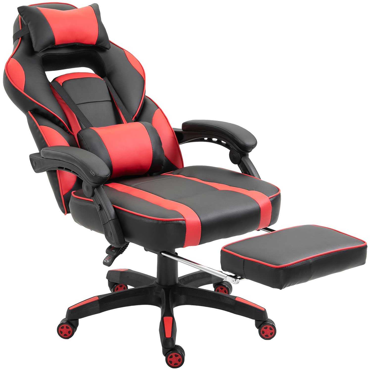 Furniture of America Rangel Gaming Chair in Red/Black