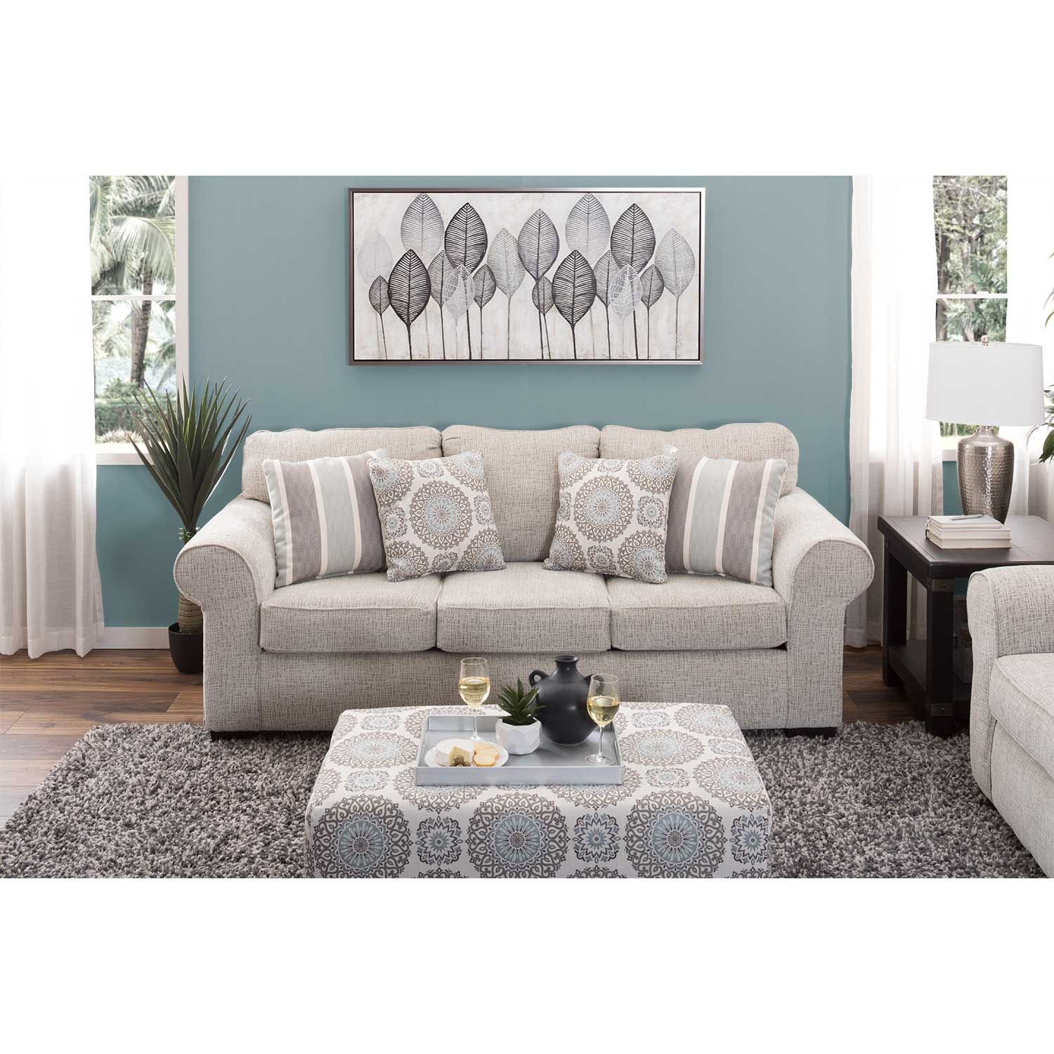 Affordable Furniture Charisma Linen Queen Sleeper Sofa And