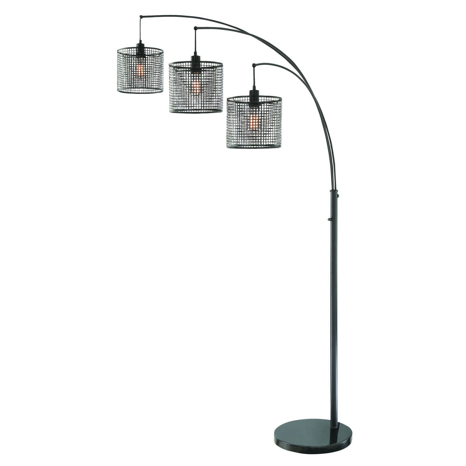 Industrial metal on sale floor lamp