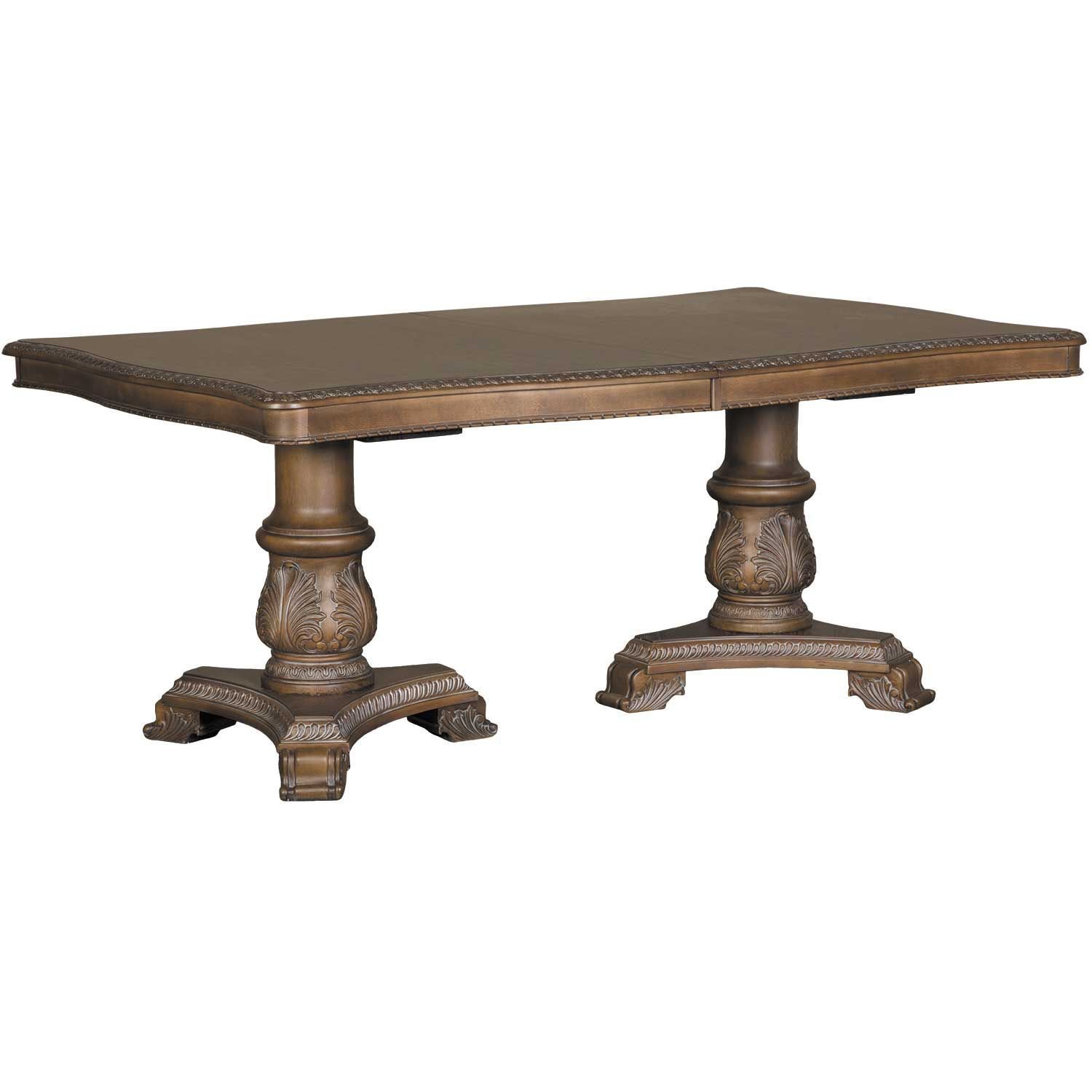 ashley pedestal dining table