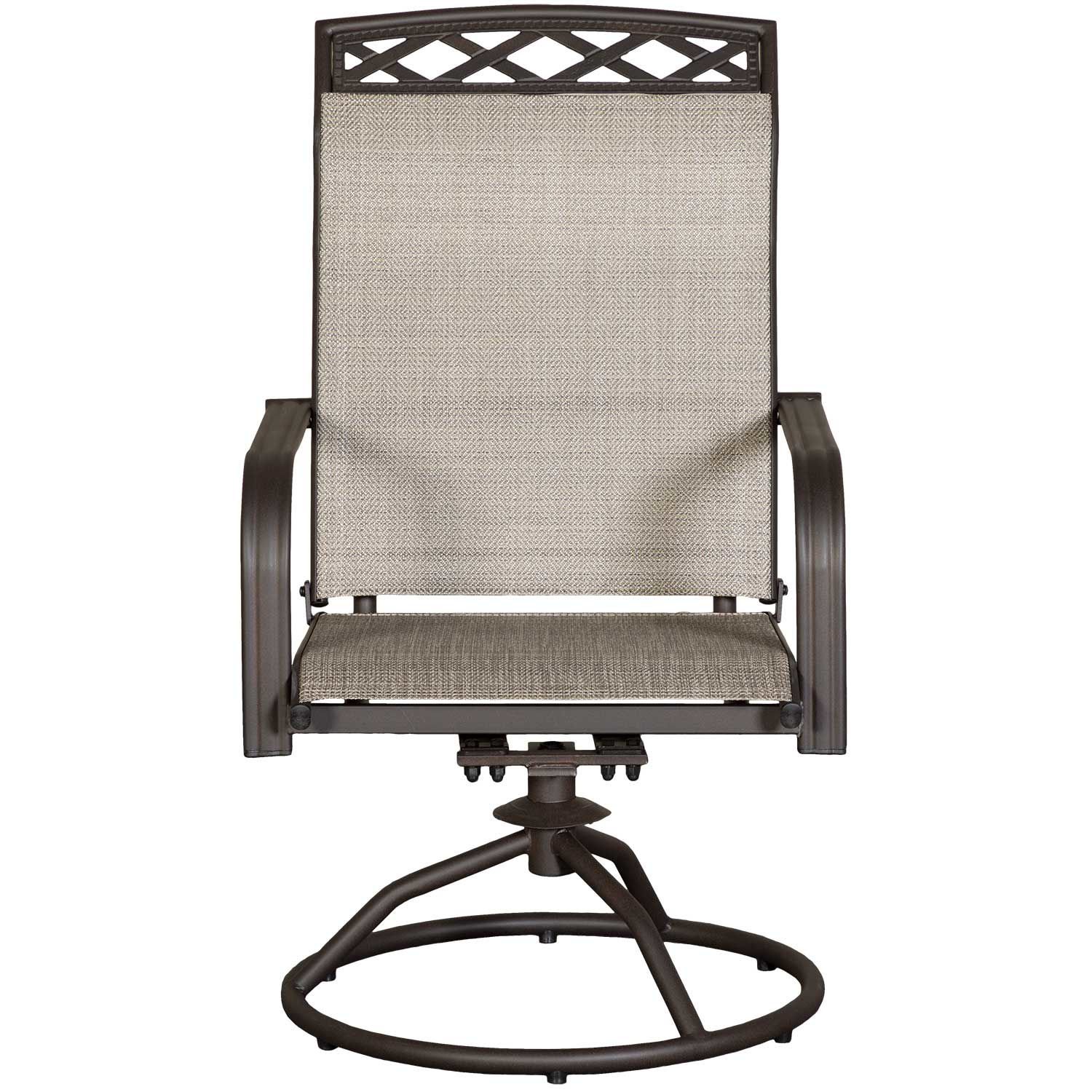 Hampton bay niles park sling outlet patio swivel rockers