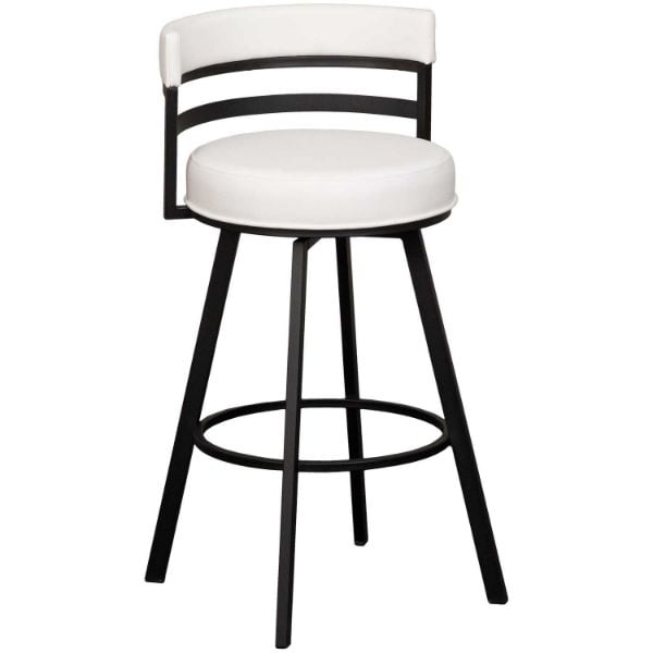 Black and white swivel bar online stools