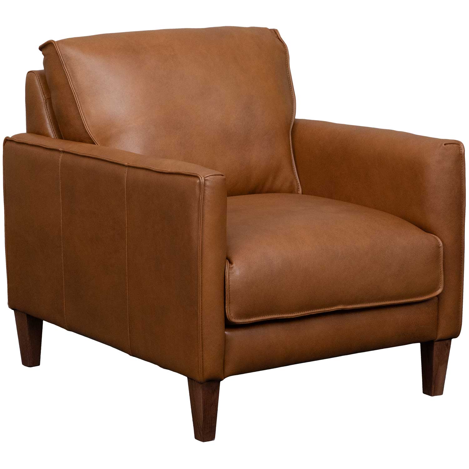 Dutton Italian All Leather Line Chair - Soft