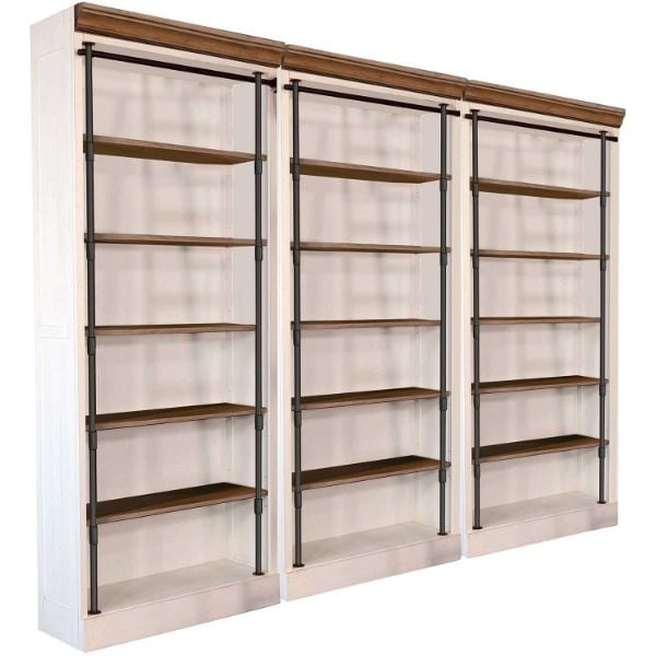 Tuscan 3-piece 94” Bookcase Wall and Ladder