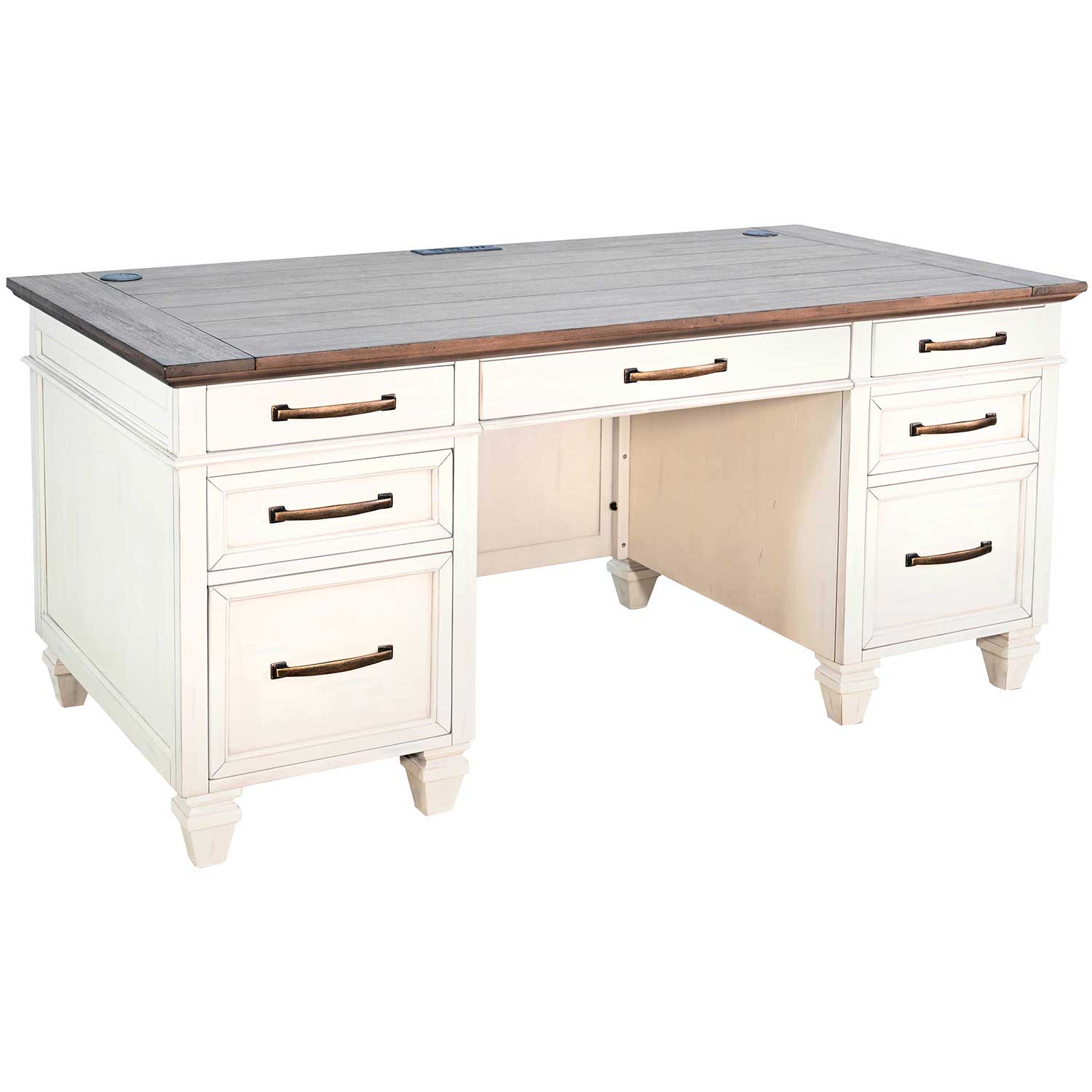 South Shore Axess 44 W Computer Desk With Storage Pure White